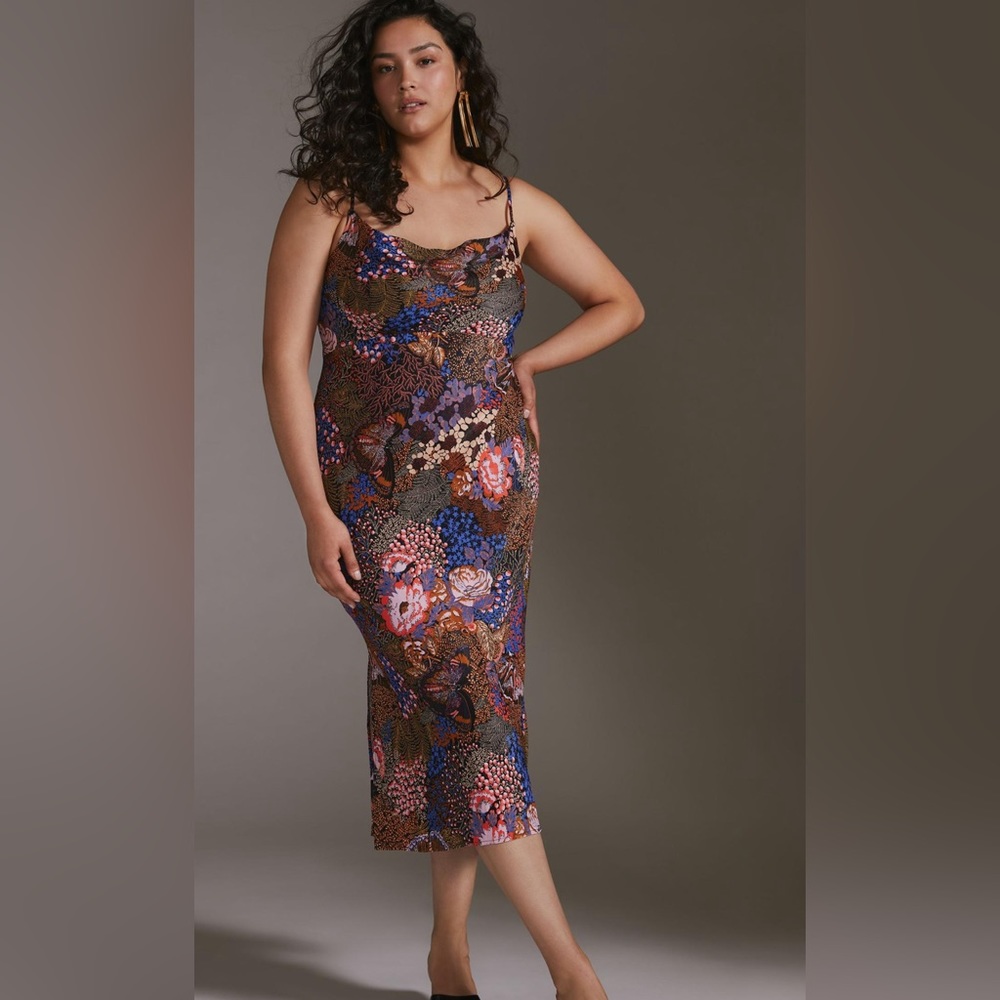 Anthropologie Elyse Slip Dress
